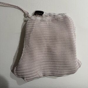 White knit beach pants